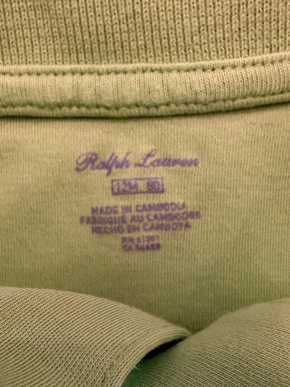 Ralph Lauren Baby Boys Preppy Mint Green Soft Cotton Polo Shirt • Size 12M